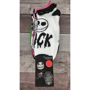 6 Pair DISNEY NIGHTMARE BEFORE CHRISTMAS Ankle SOCKS Size 4-10 Unisex